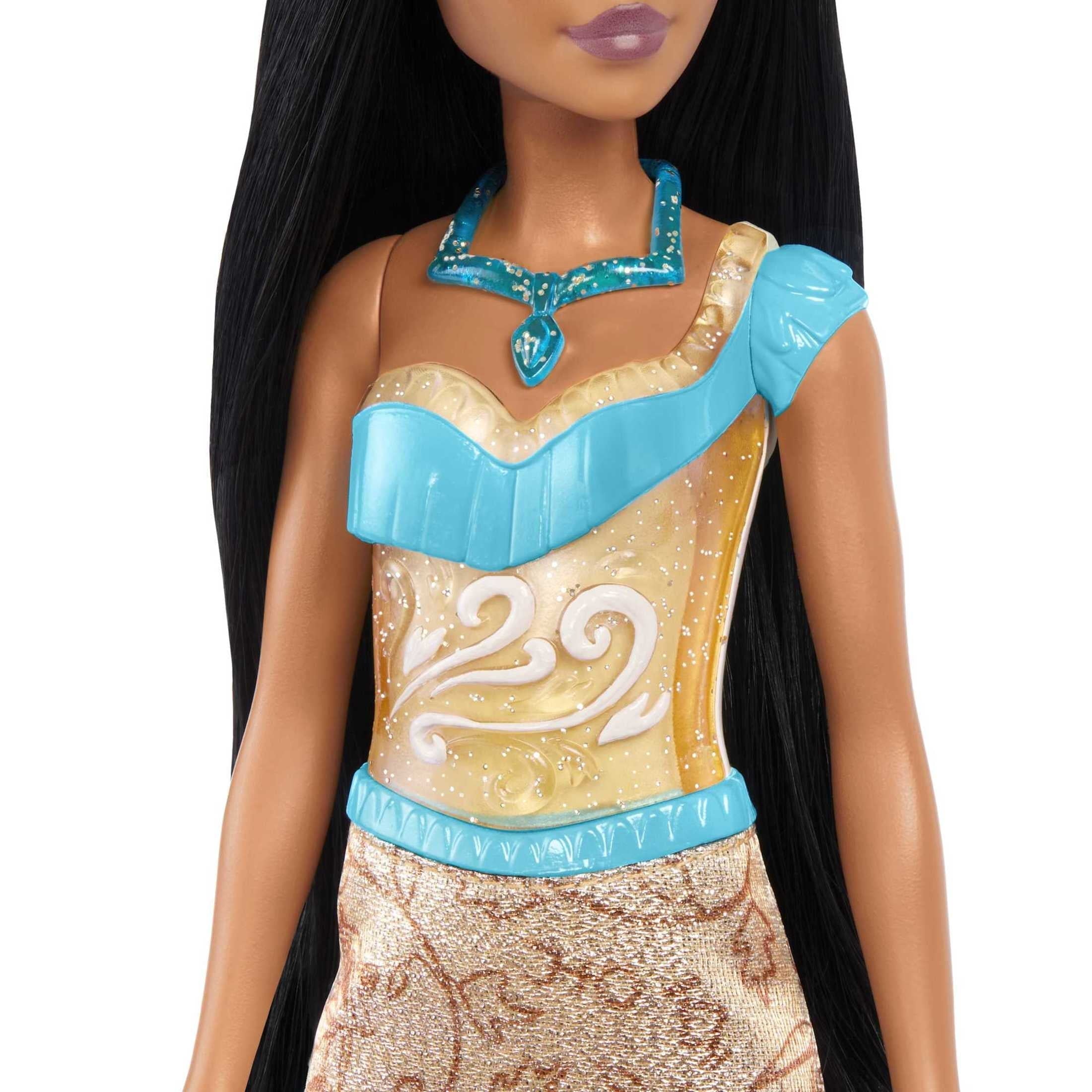 Disney Princess Pochontas 11 inch Fashion Doll with Black Hair, Brown Eyes & Necklace Accessory