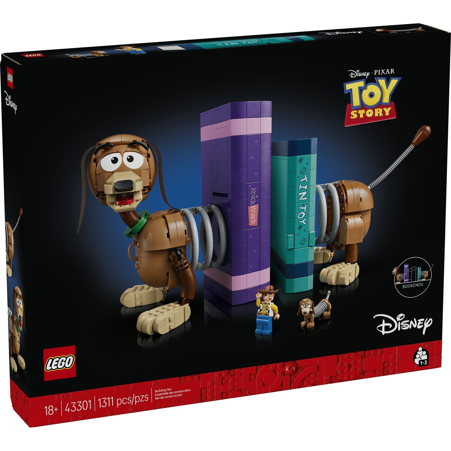 LEGO® Disney Pixar Toy Story Slinky Dog Bookends 43301