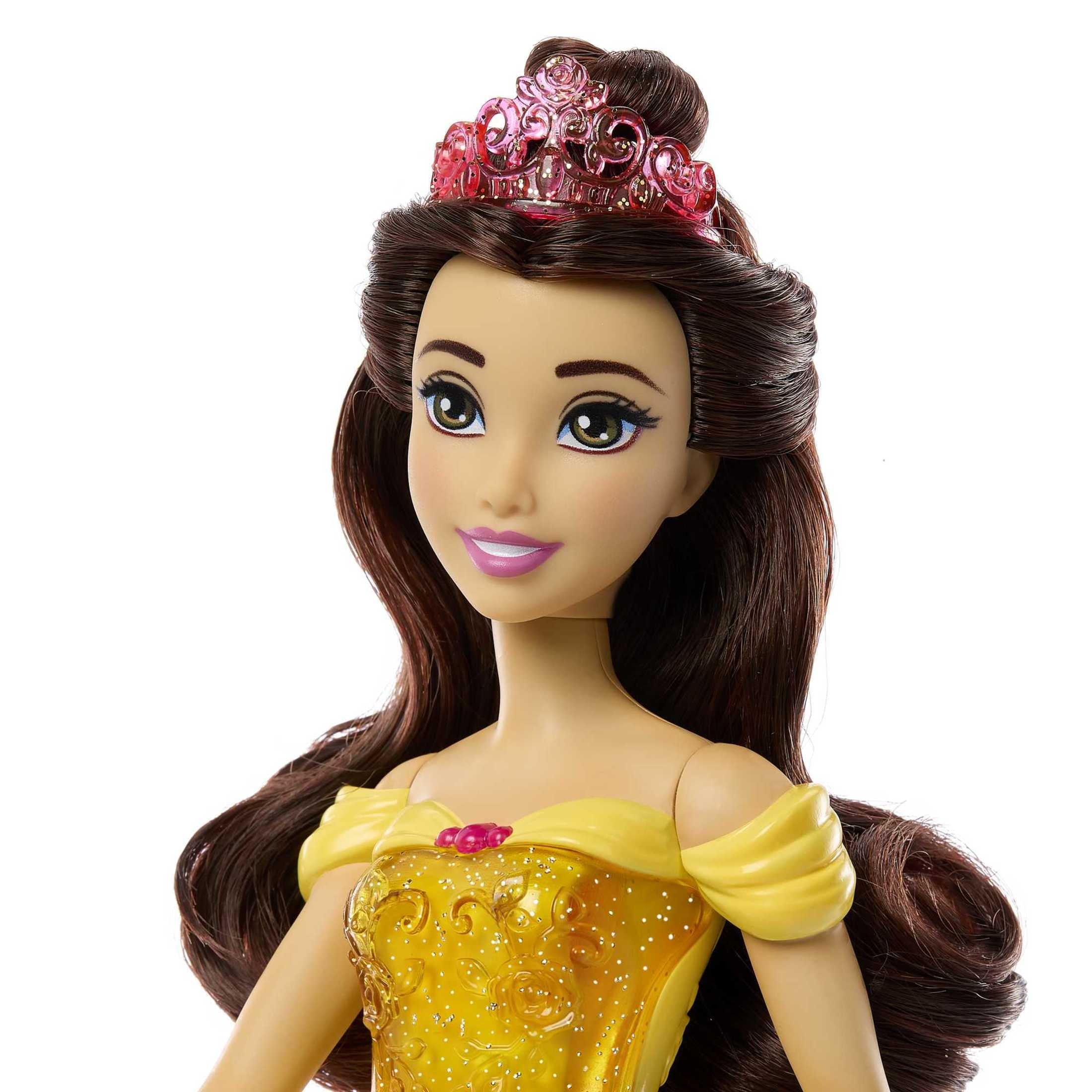 Disney Princess Belle Fashion Doll with Brown Hair, Brown Eyes & Tiara Accessory