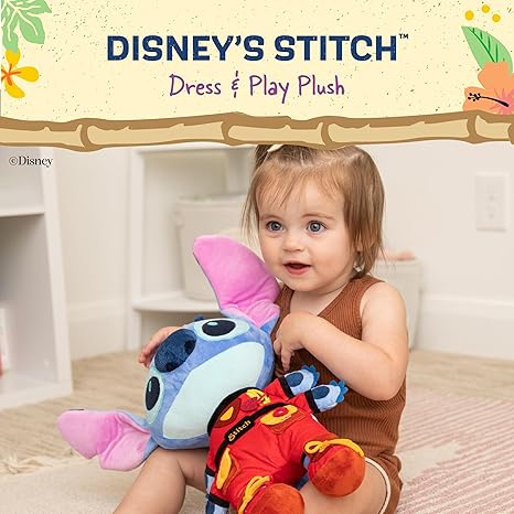 Disney Stitch Dress and Play Plush 17in