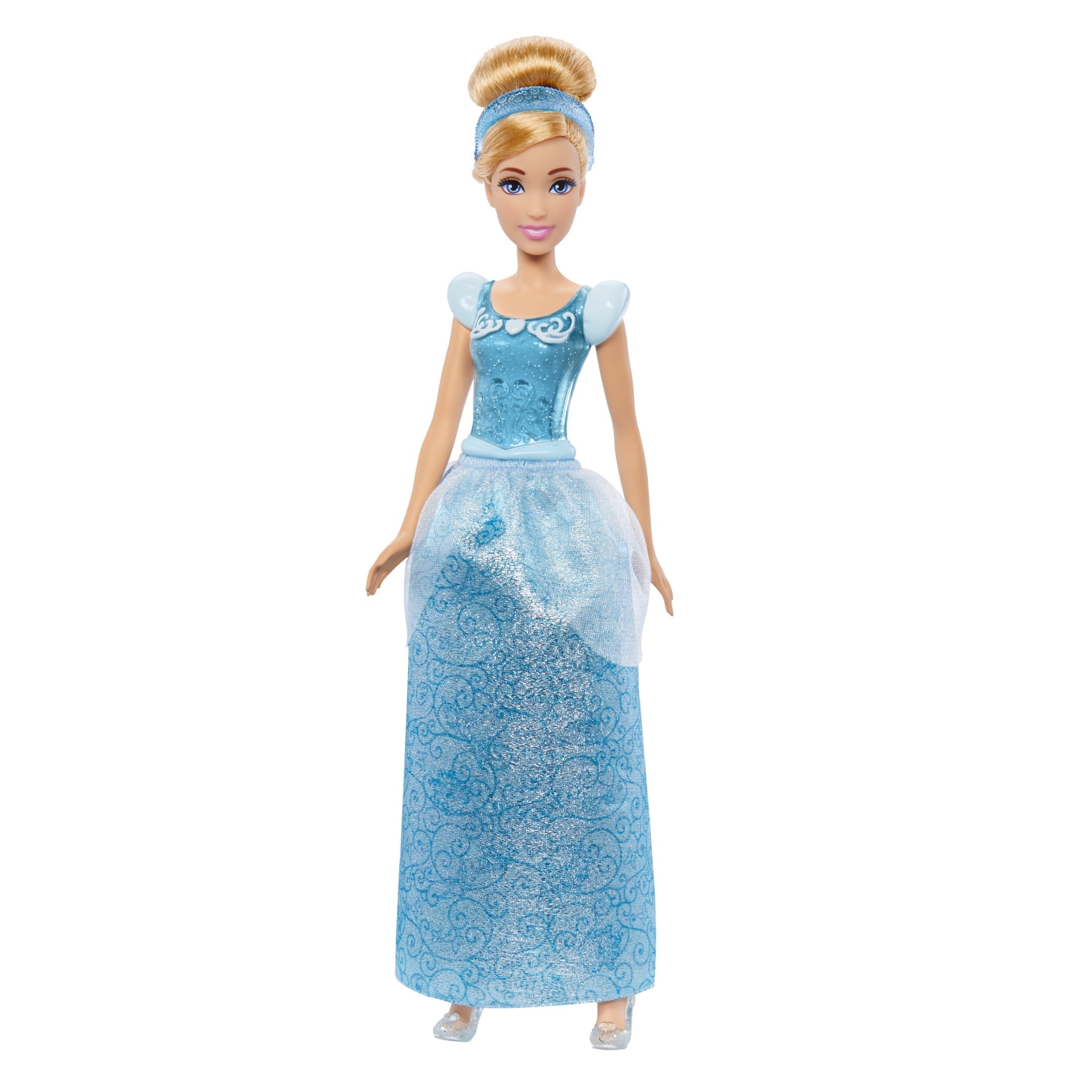 Disney Princess Cinderella Fashion Doll with Blonde Hair, Blue Eyes & Hair Accessory