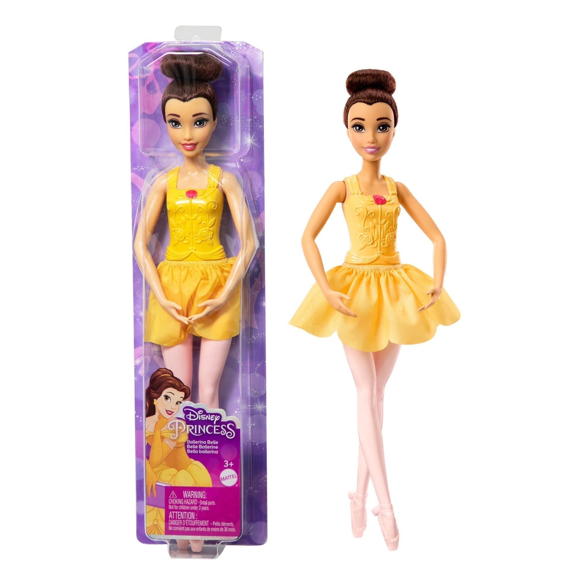 Disney Princess Beauty & the Beast Ballerina Belle Fashion Doll with Posable Arms and Legs
