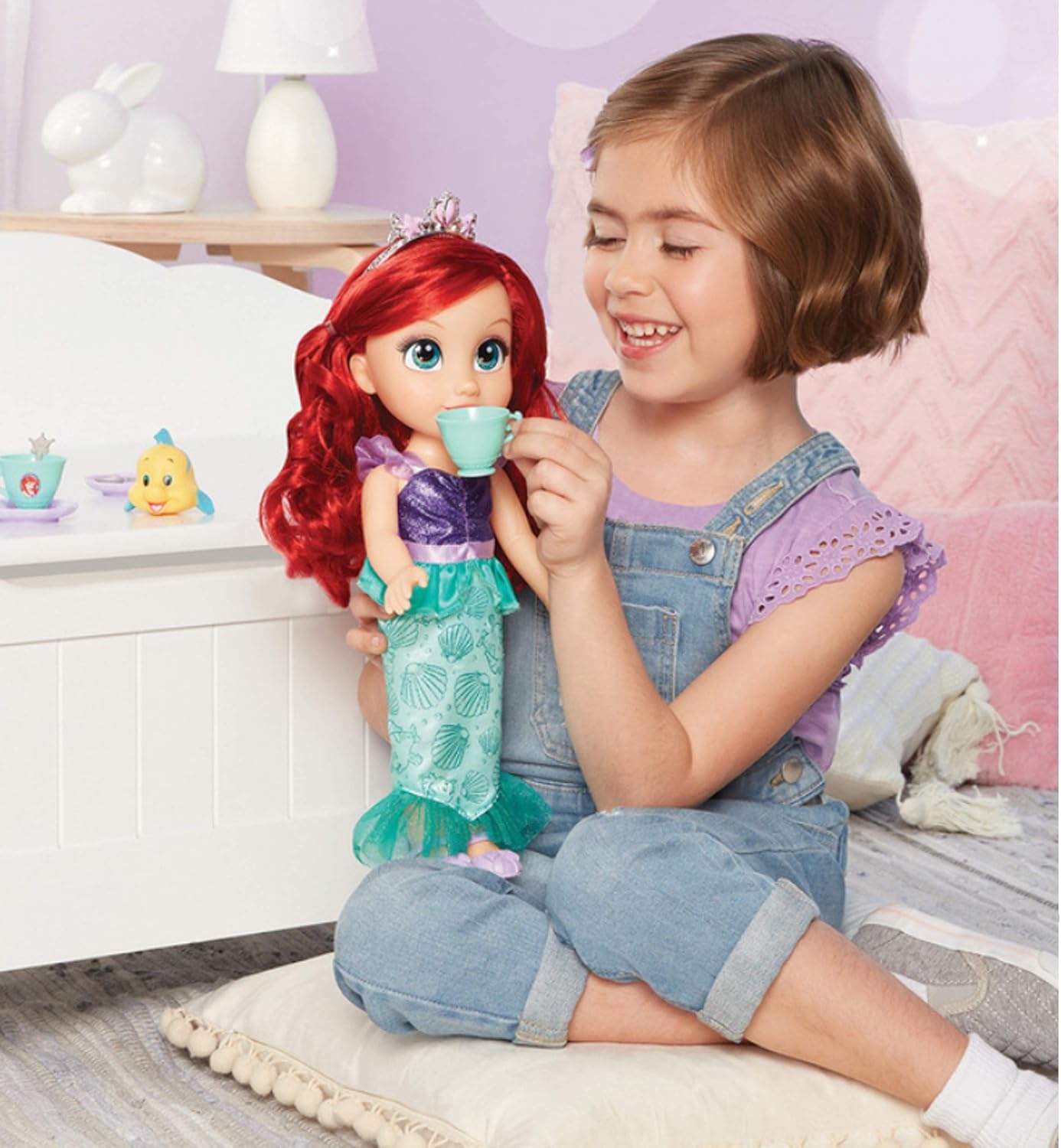 Disney Princess Toy Doll Tea Time with Ariel and Flounder