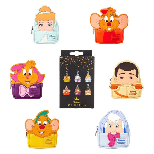 Disney Cinderella 75th Anniversary Backpack Bag Charm Loungefly 3-Inch Key Chain