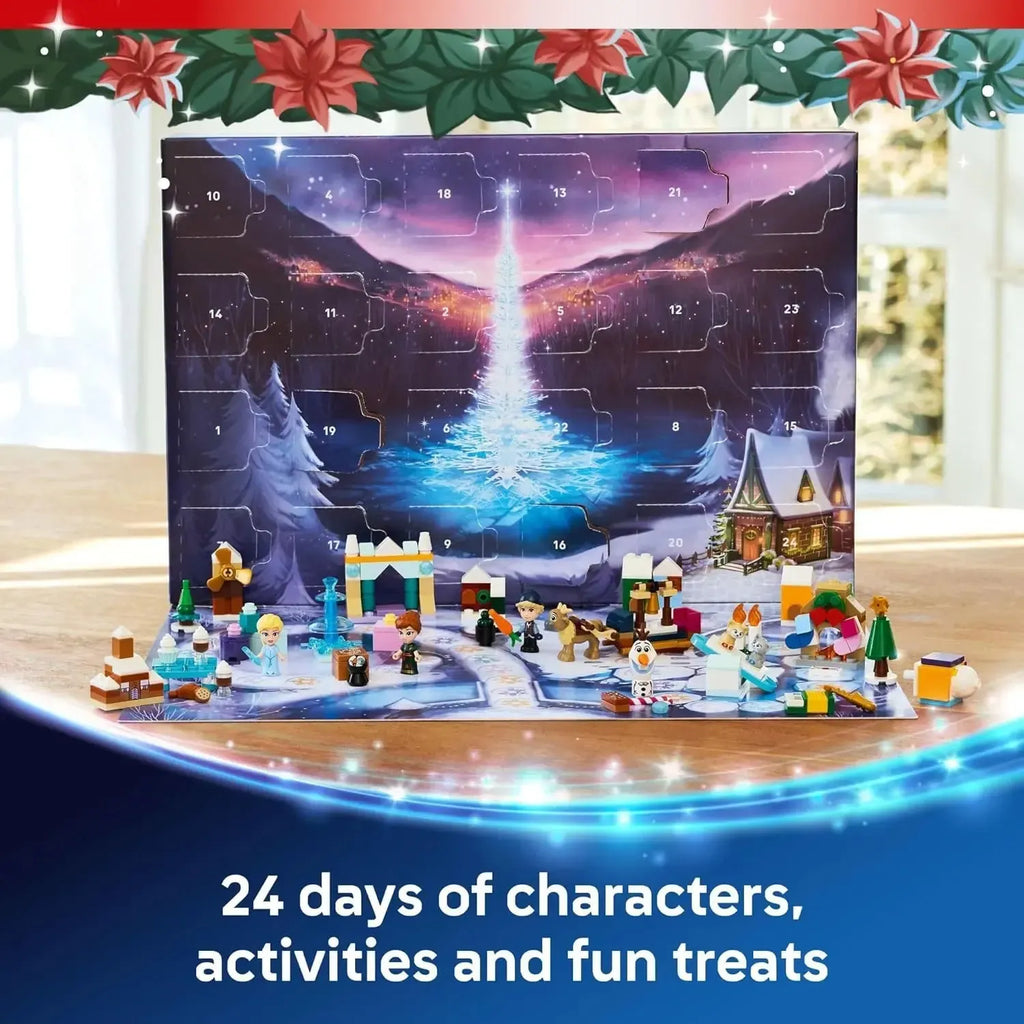 LEGO Disney Frozen Advent Calendar 2025 - Holiday Countdown Playset for Kids, Ages 5+ - Ana & Elsa Minidolls & Buildable Surprises - 43273