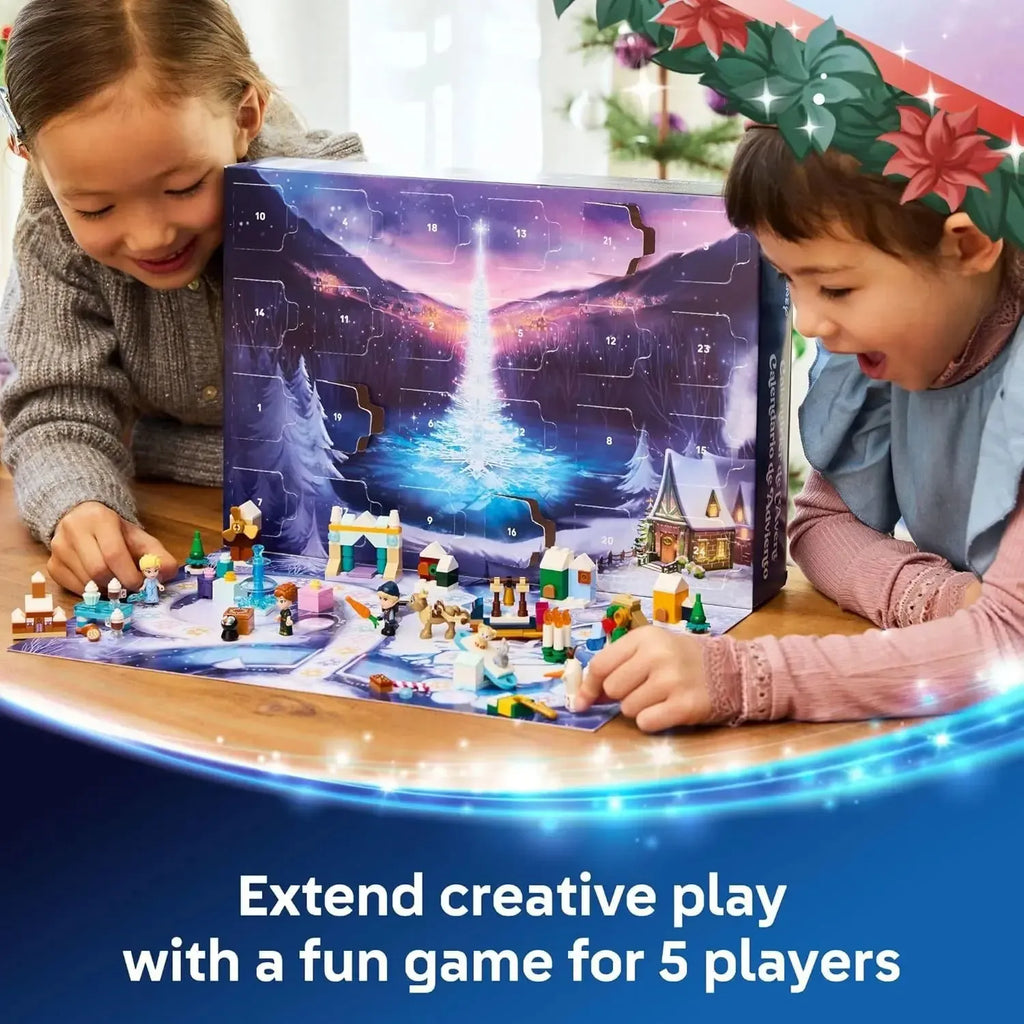 LEGO Disney Frozen Advent Calendar 2025 - Holiday Countdown Playset for Kids, Ages 5+ - Ana & Elsa Minidolls & Buildable Surprises - 43273