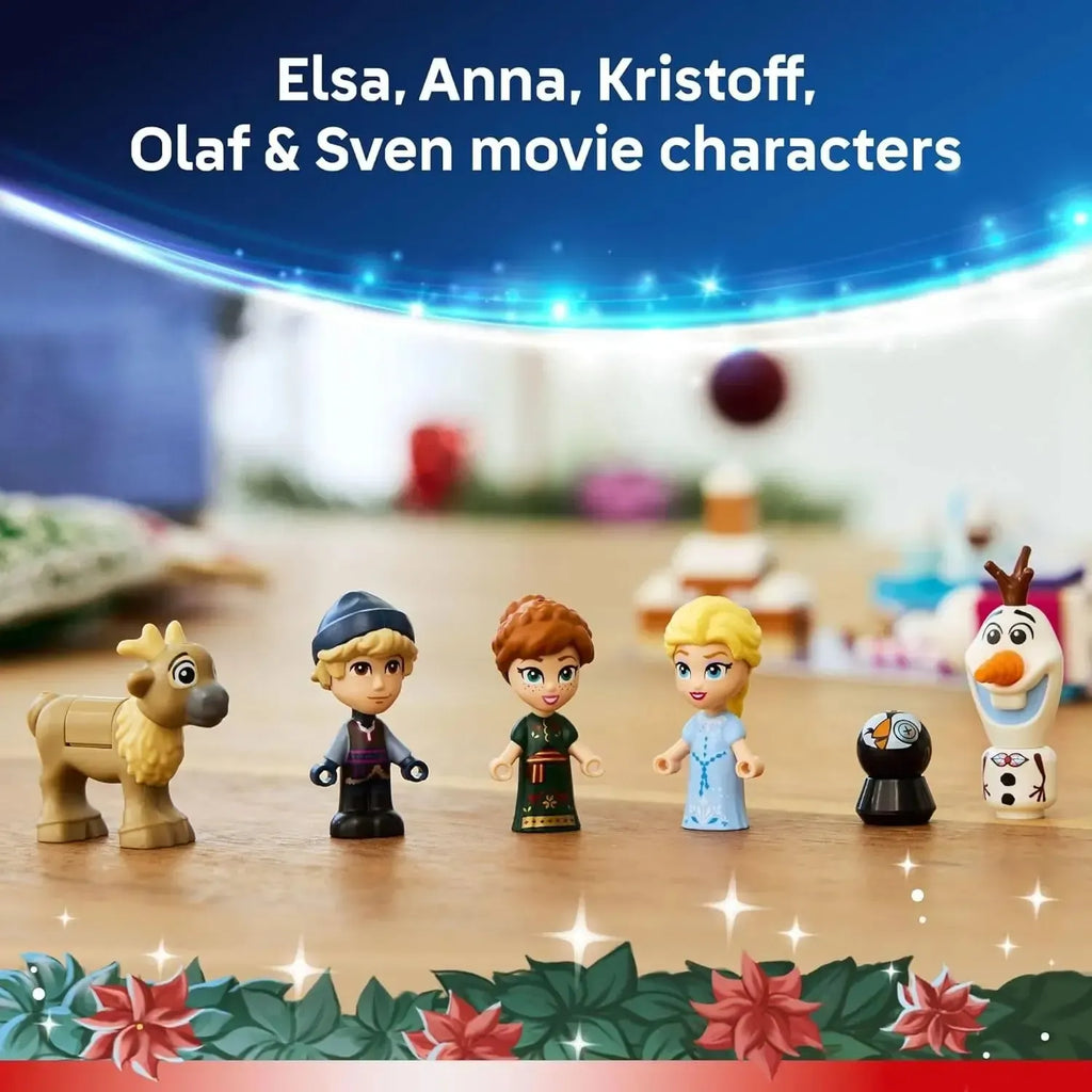 LEGO Disney Frozen Advent Calendar 2025 - Holiday Countdown Playset for Kids, Ages 5+ - Ana & Elsa Minidolls & Buildable Surprises - 43273