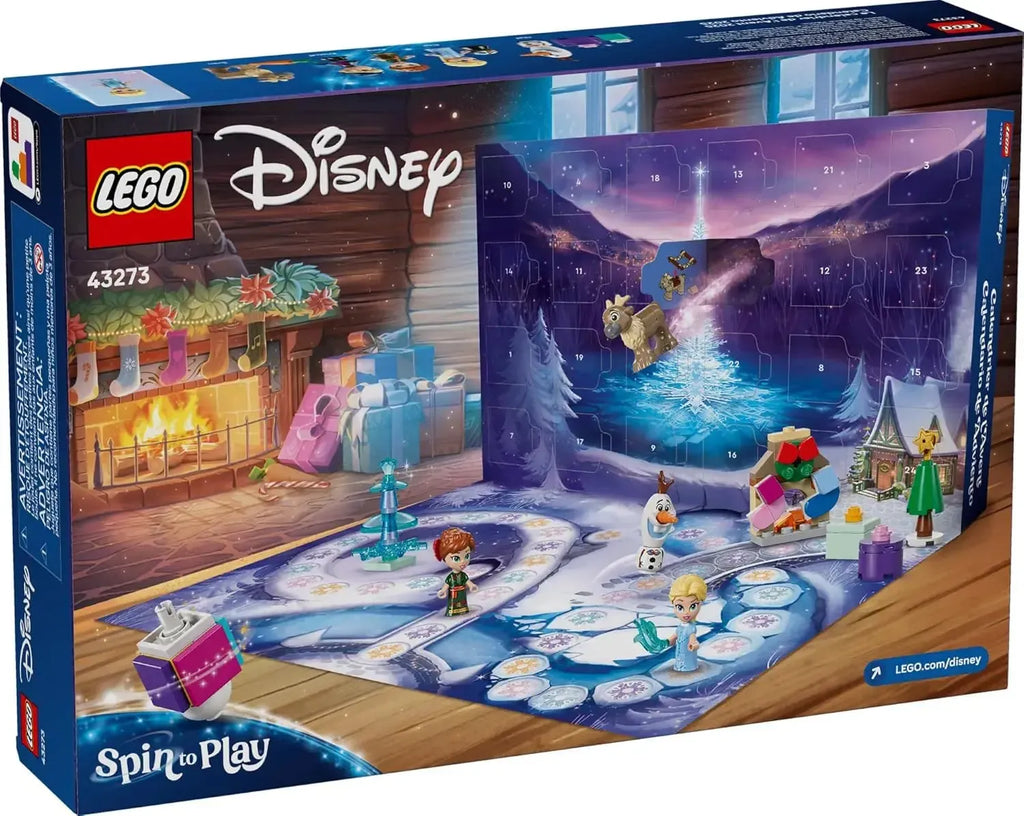 LEGO Disney Frozen Advent Calendar 2025 - Holiday Countdown Playset for Kids, Ages 5+ - Ana & Elsa Minidolls & Buildable Surprises - 43273