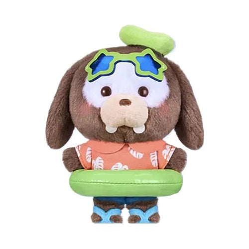 Disney Characters Summer Swim Ring Pendant Toptoy 4-Inch Plush Key Chain
