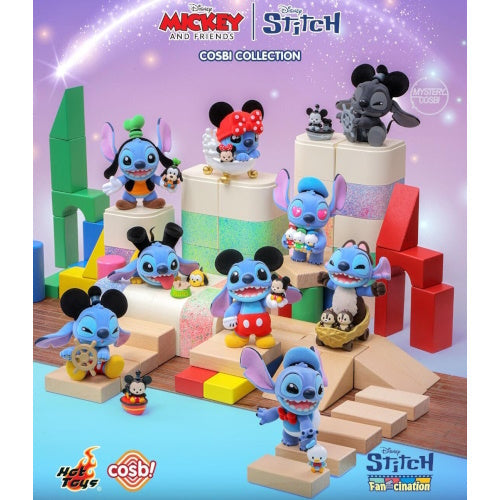 Disney Mickey And Friends x Stitch Cosbi Series Hot Toys 3-Inch Mini-Figure