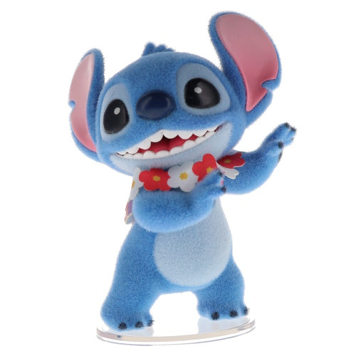 Disney Hello Stitch Flocked Figure Series Toptoy 4-Inch Mini-Figure