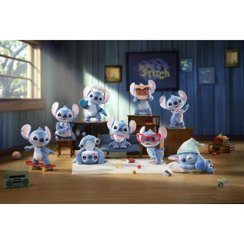 Disney Hello Stitch Flocked Figure Series Toptoy 4-Inch Mini-Figure