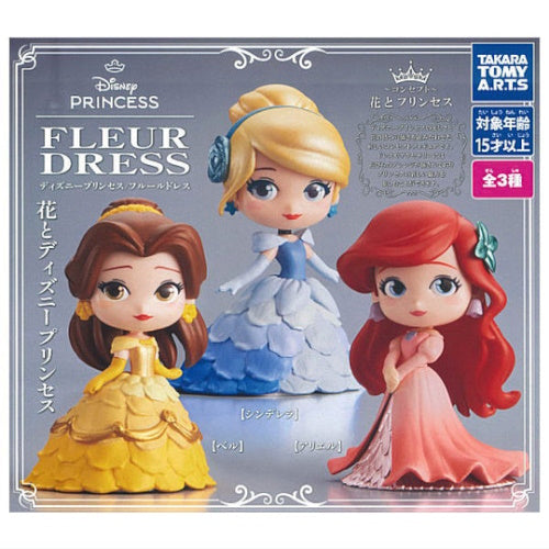 Disney Princess Fleur Dress Figure Series Takara Tomy 3-Inch Mini-Figure