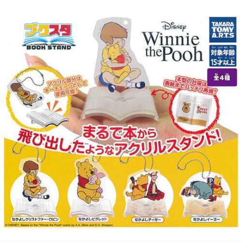 Disney Winnie The Pooh Book Stand Series Takara Tomy 2-Inch Acrylic Stand