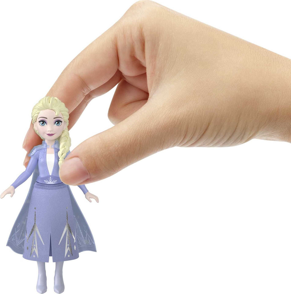 Disney Frozen Elsa Small Doll in Travel Look, Posable with Removable Cape & Skirt