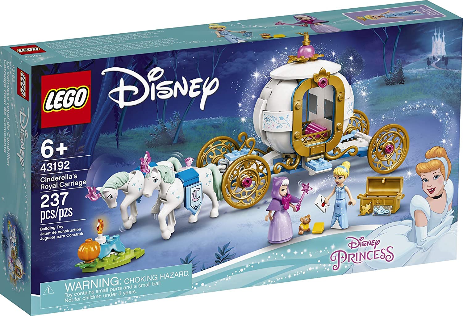 Disney Princess 43192 Cinderella’s Royal Carriage