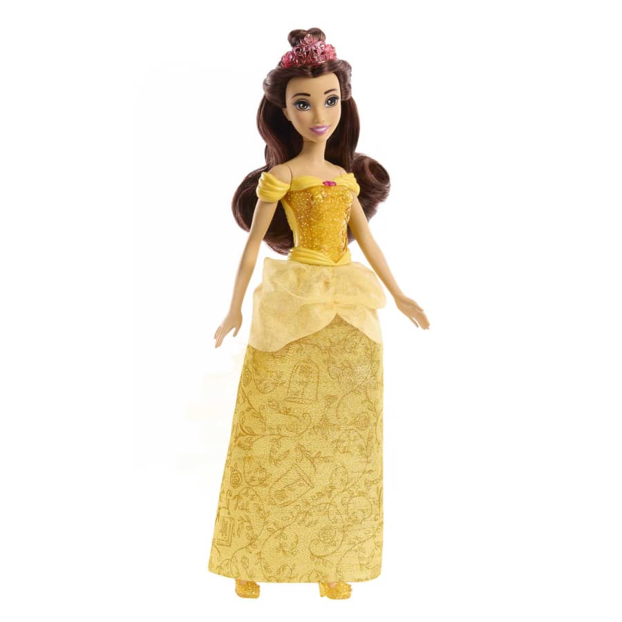 Mattel Disney Princess Belle Doll With Sparkling Fashion & Accessories