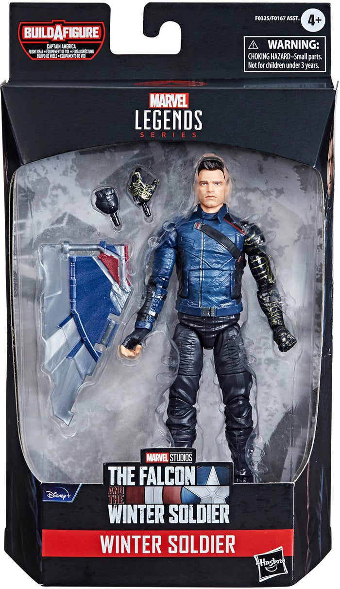 Marvel Legends Disney+ TV Wave 6 Inch Action Figure BAF Flight Gear - Winter Soldier (Shelf Wear Packaging)