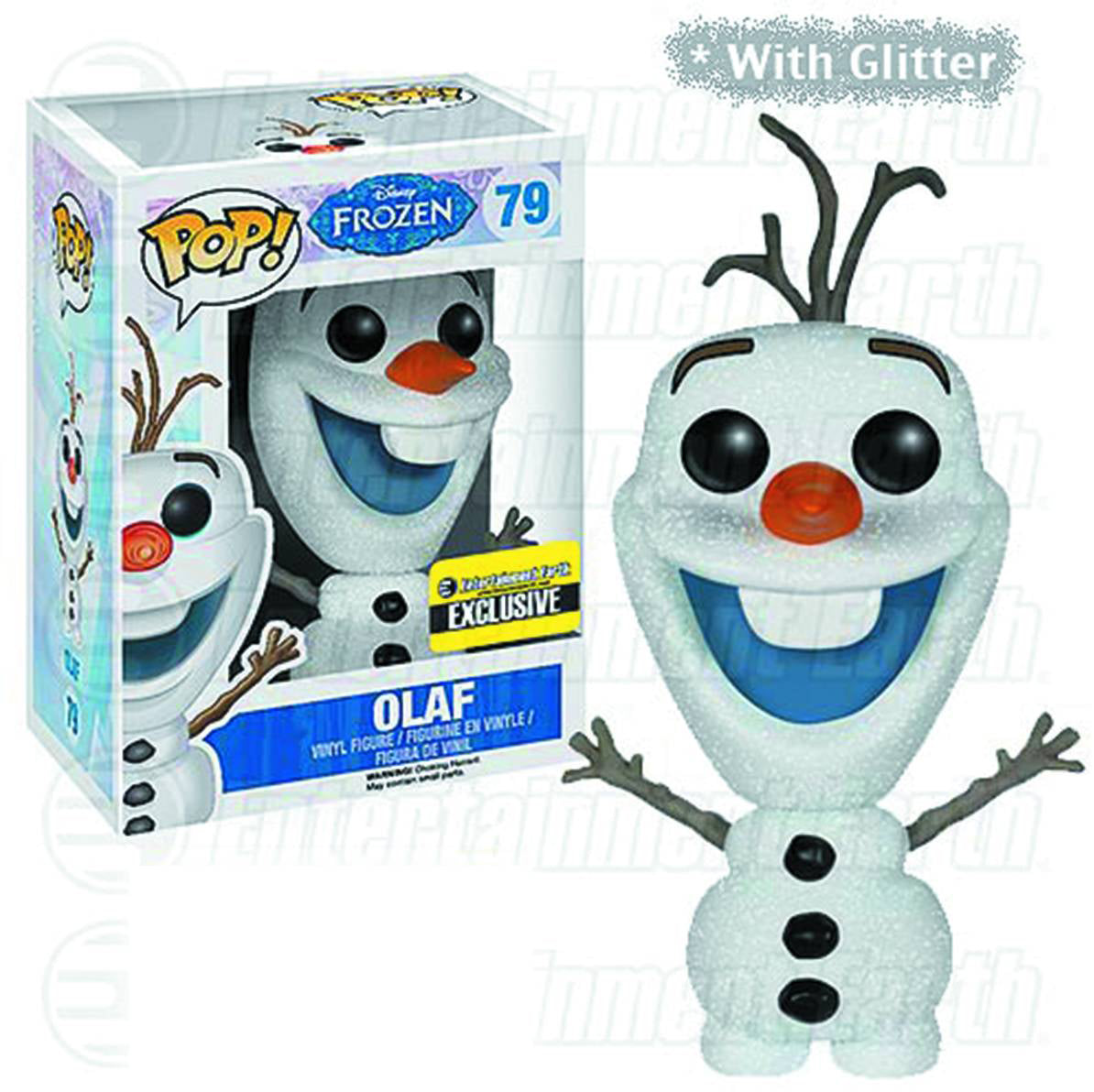 Pop Disney 3.75 Inch Action Figure Frozen - Glitter Olaf #79