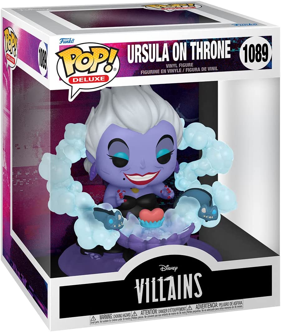 Pop Disney The Little Mermaid 3.75 Inch Action Figure Deluxe - Ursula On Throne #1089 (Sub-Standard Packaging)